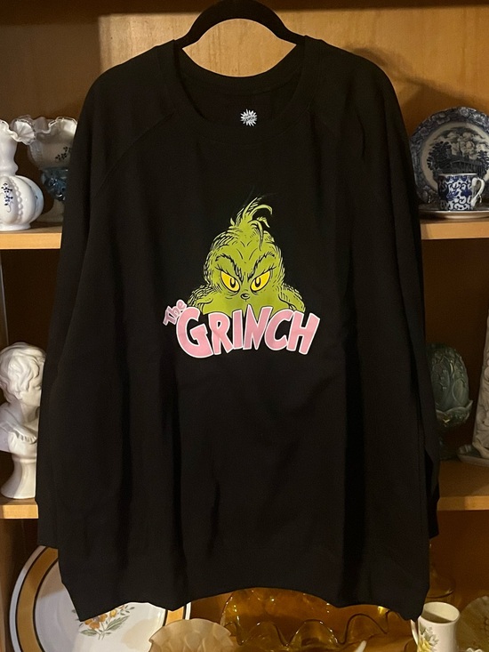 torrid Tops - Torrid Dr. Seuss The Grinch Classic Fit Cozy Fleece Crew Sweatshirt Size 2